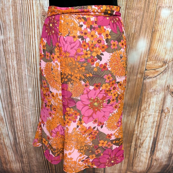 Norton McNaughton Floral Chiffon Skirt - Picture 5 of 7